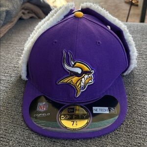 New Era Purple 59FIFTY Cap with Viking Emblem